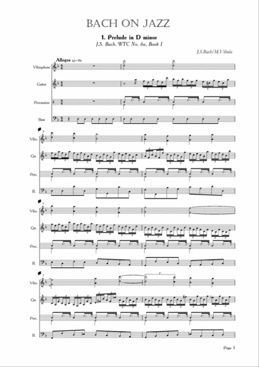 BACH on JAZZ Concert Band scores gallery preview page 3