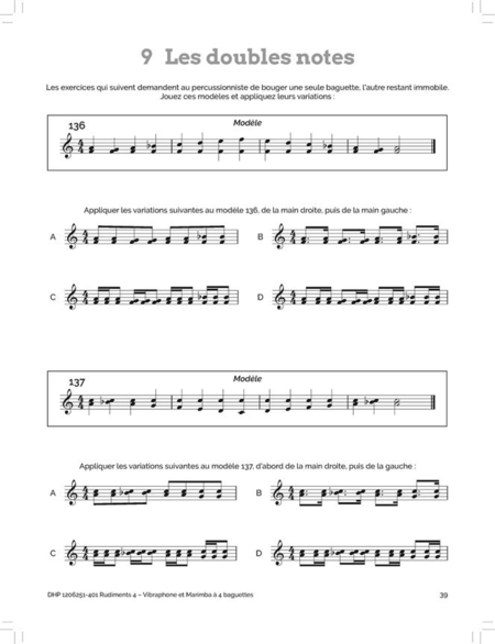 Rudiments 4 - Vibraphone et Marimba à 4 baguettes