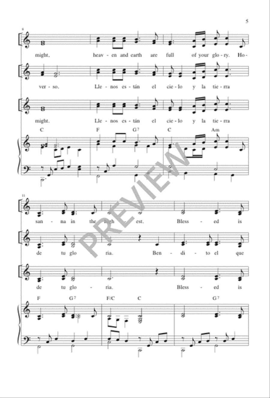 Santo Santo 2-Part scores gallery preview page 5