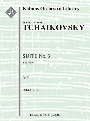 Book cover for Suite No. 3 in G, Op. 55