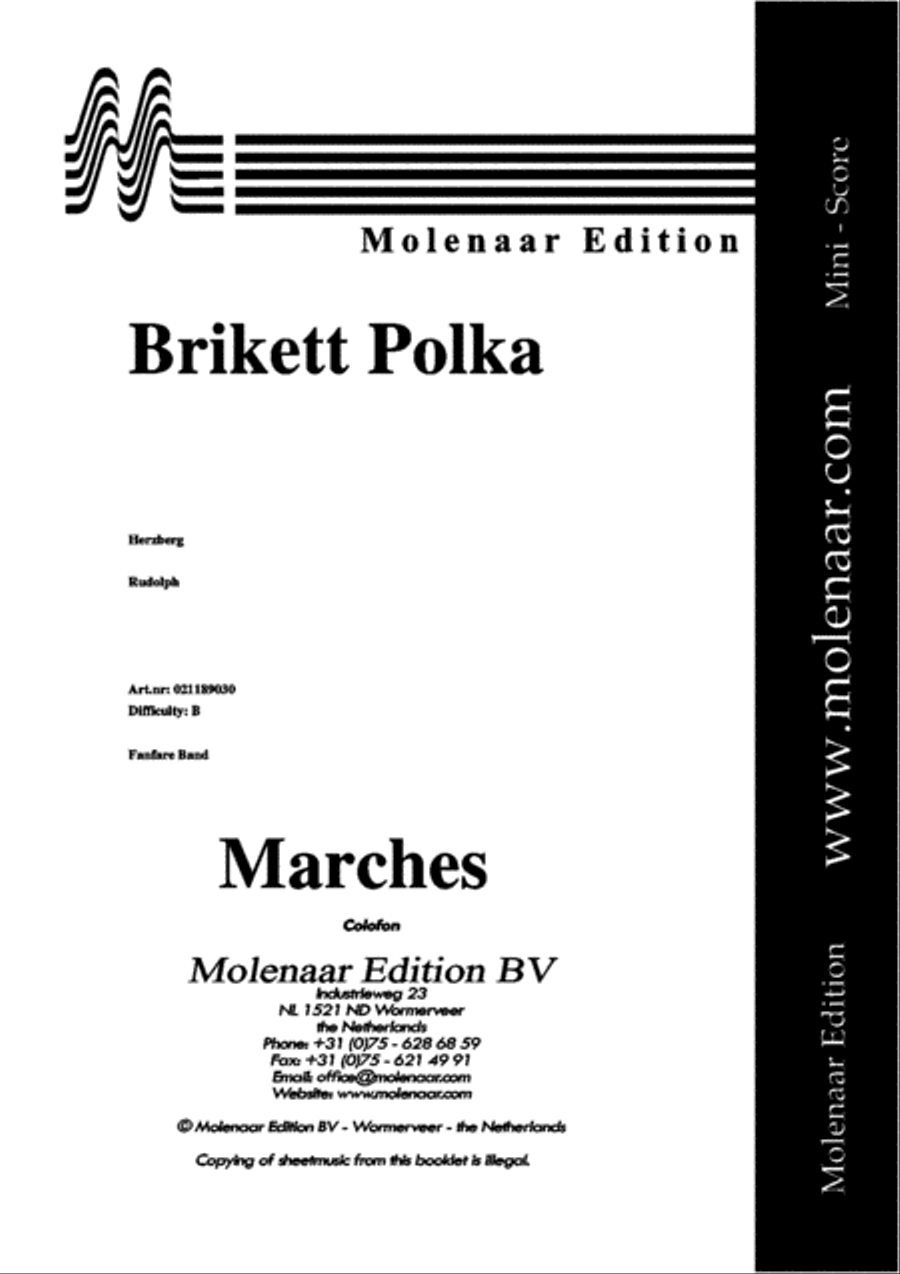 Brikett Polka Fanfare Band scores gallery preview page 2