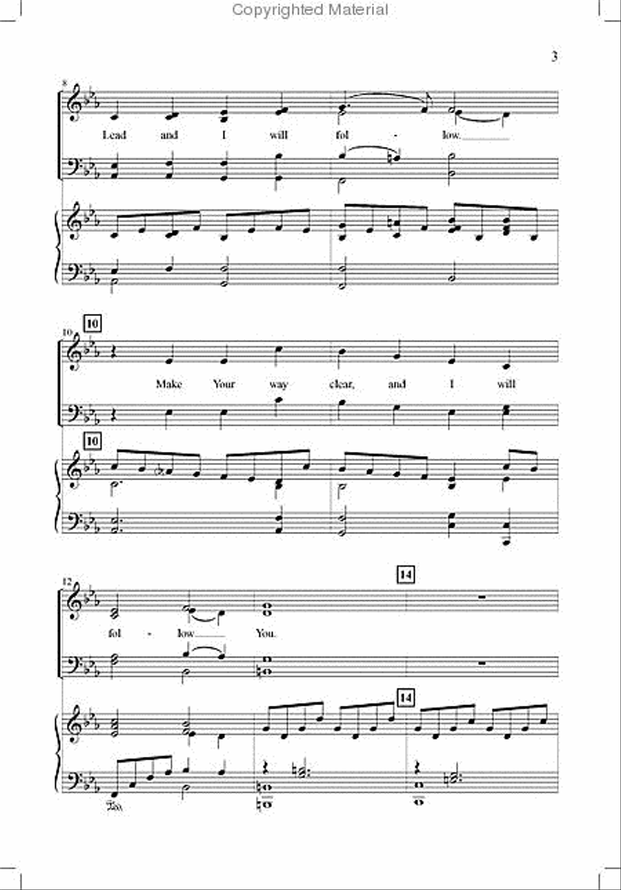 Lead and I Will Follow 4-Part scores gallery preview page 3