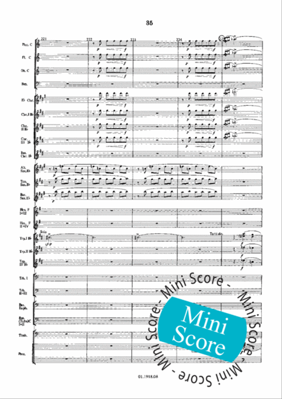 Overture for an Imaginary Play Concert Band scores gallery preview page 39