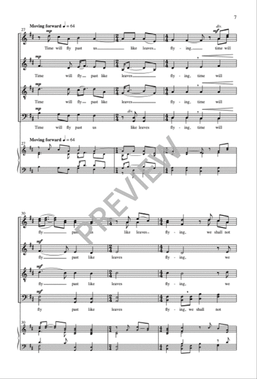 If I Must Go SSATBB scores gallery preview page 8