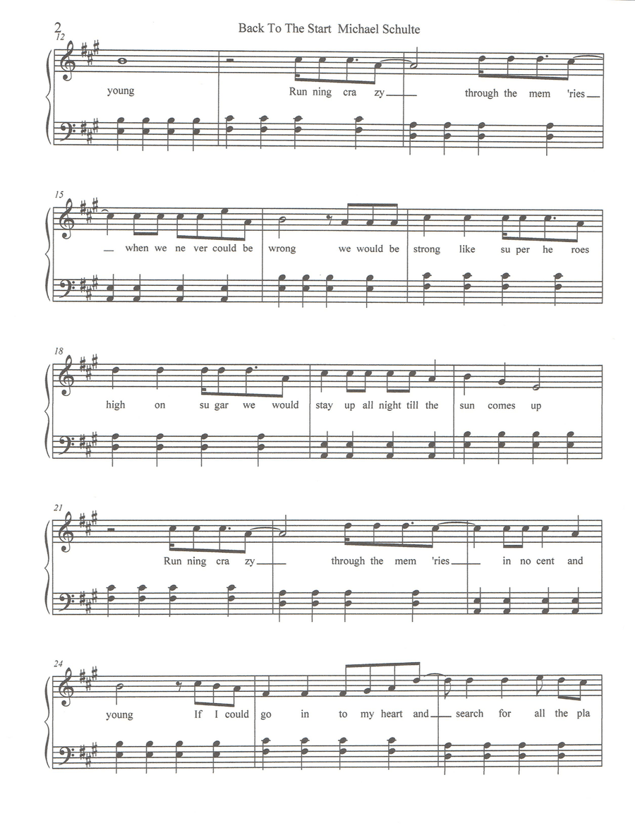 Back To The Start Back To The Start Small Ensemble scores gallery preview page 2