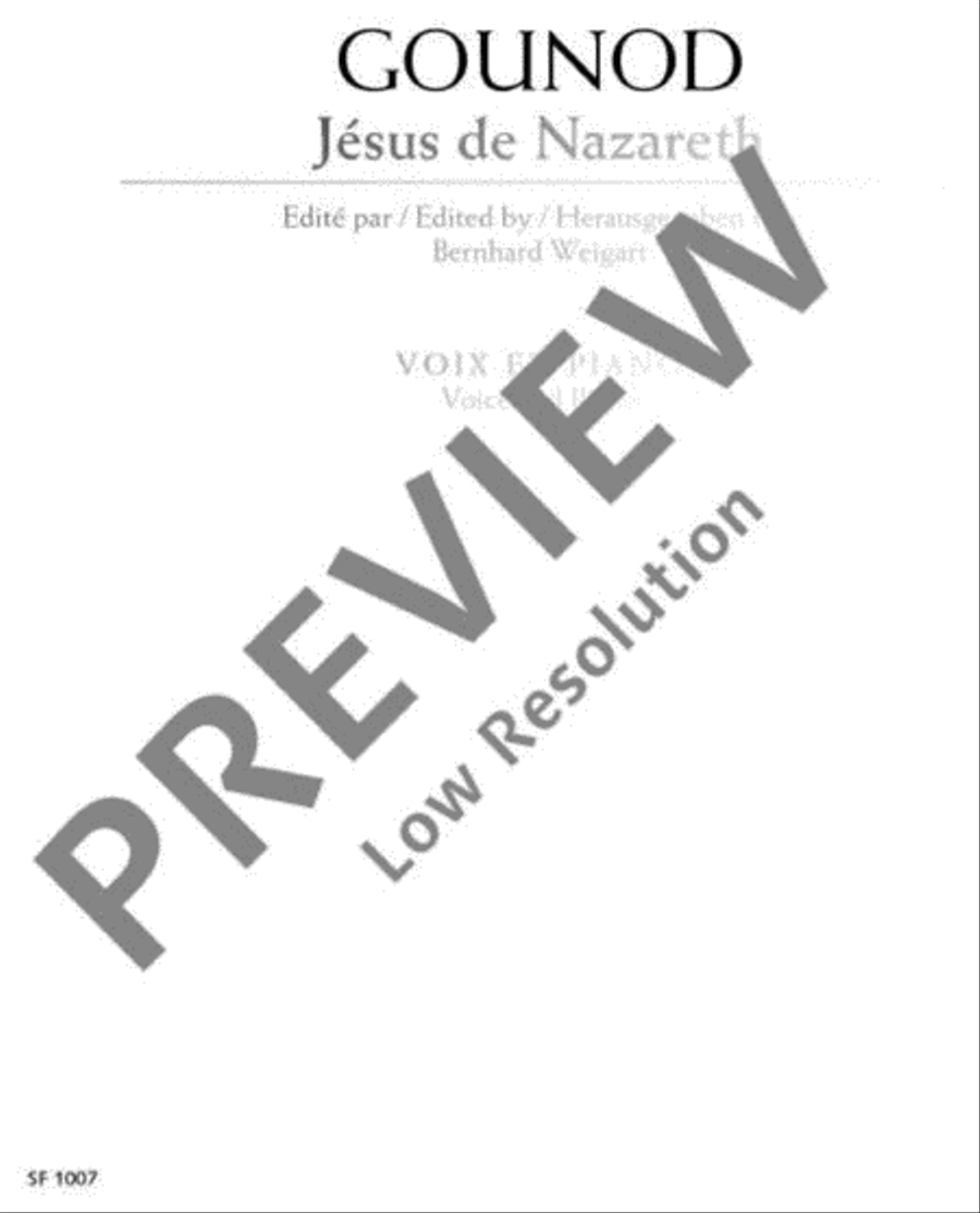 Jésus de Nazareth Voice Solo scores gallery preview page 2
