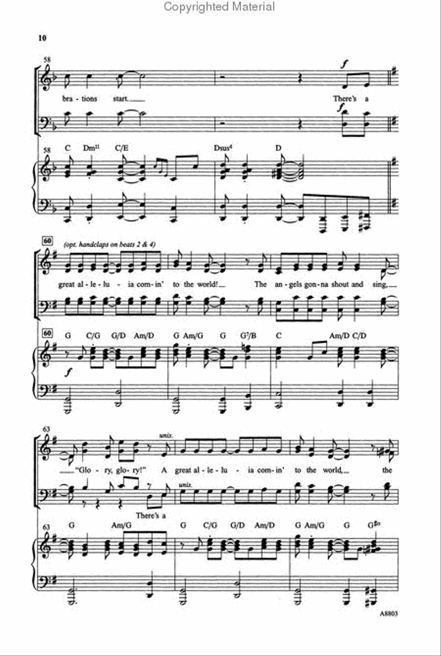 An Advent Gospel 4-Part scores gallery preview page 3