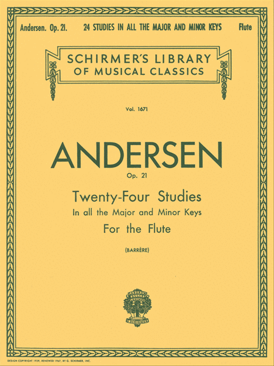 Twenty-Four Studies, Op. 21 Flute scores gallery preview page 1