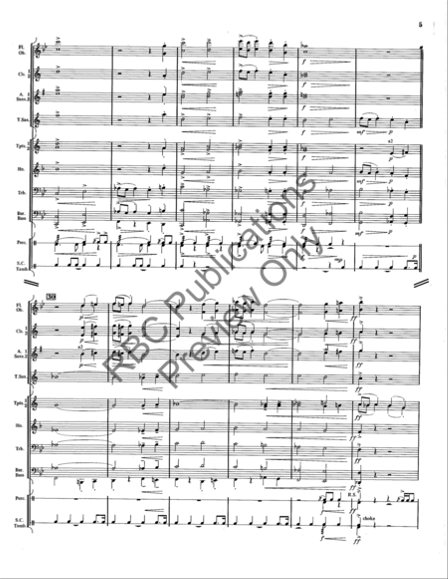 Hard Hat Rock Concert Band scores gallery preview page 6