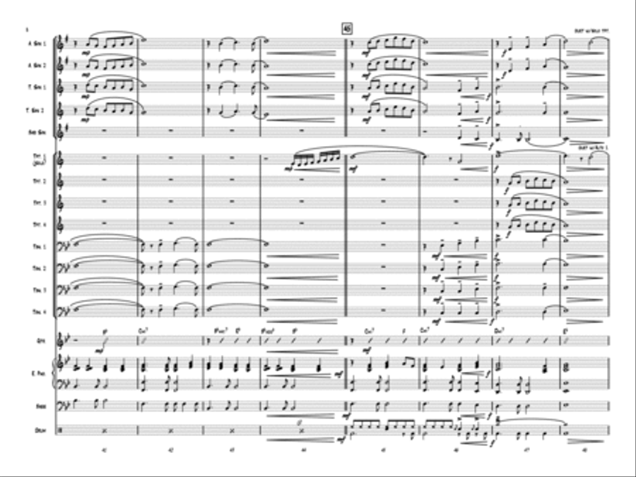 O Holy Night Jazz Ensemble scores gallery preview page 7