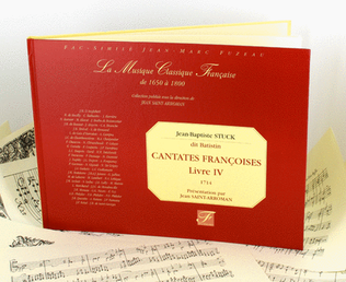 Book cover for French and Italian cantatas. Book IV