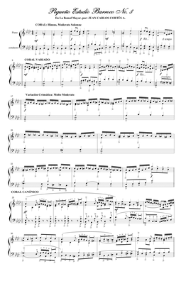 Pequeño Estudio Barroco No. 5 (Small Baroque Studio No. 5)