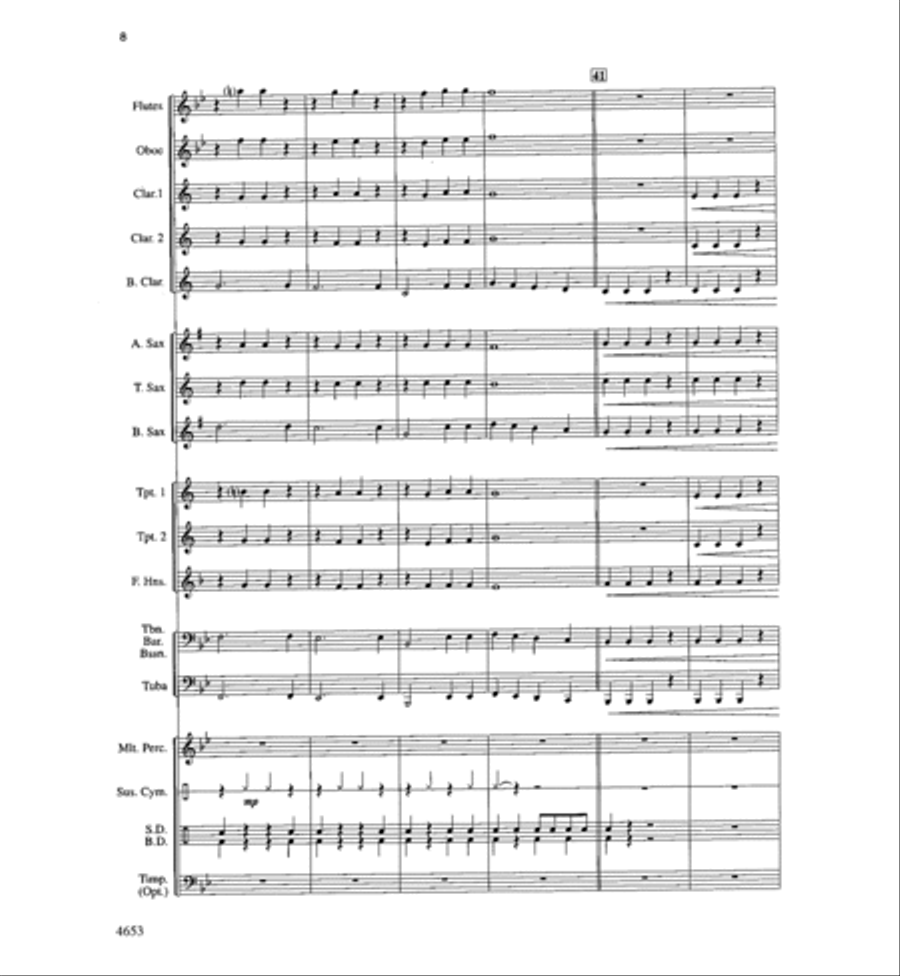 Boomerang Blues Concert Band scores gallery preview page 8