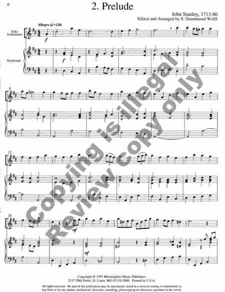 Baroque Music for Solo Instrument & Keyboard, Set, IV