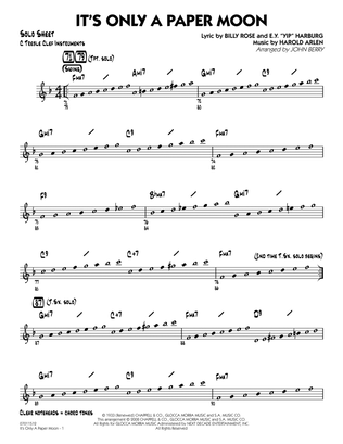 It's Only a Paper Moon - C Solo Sheet