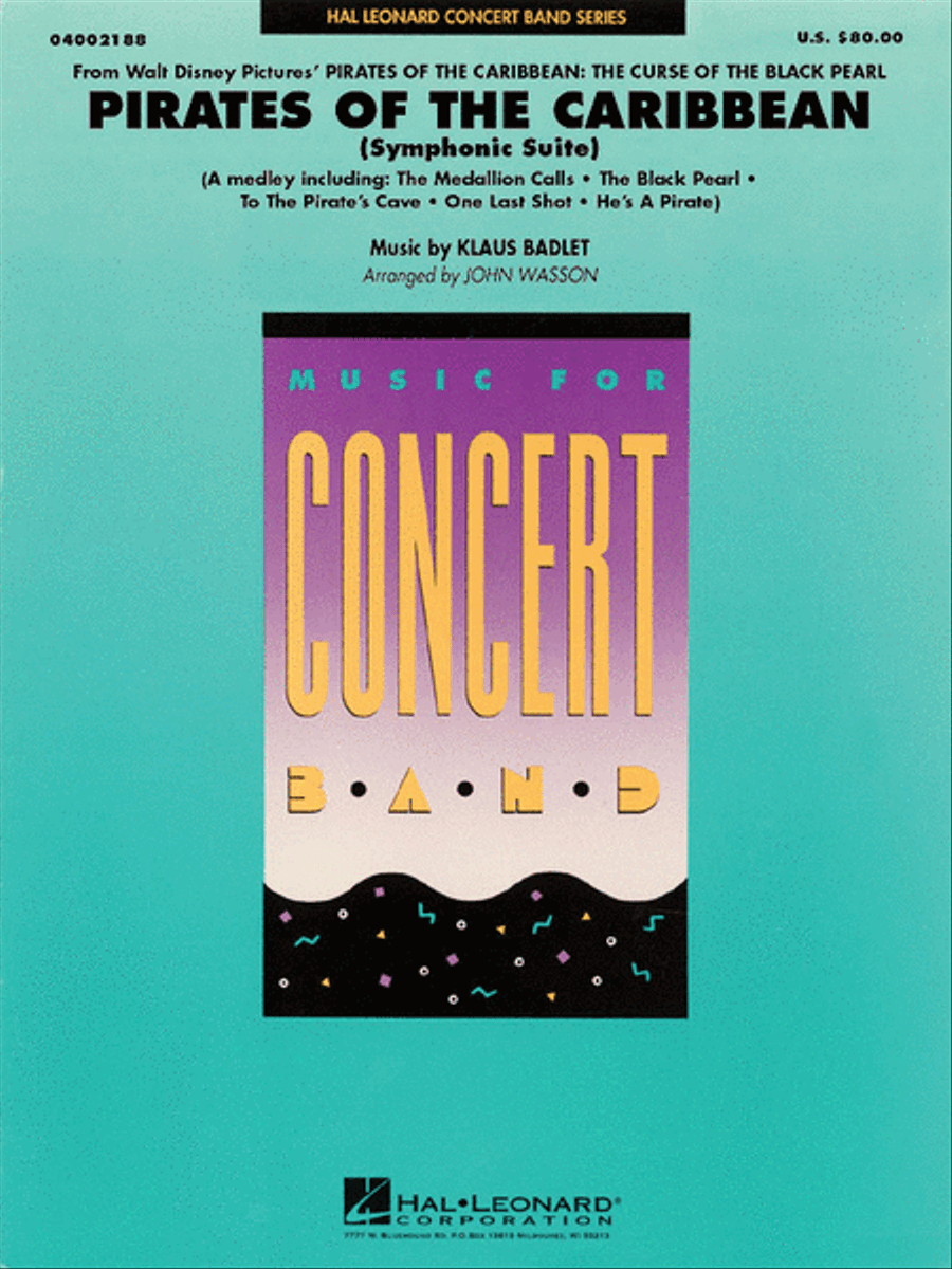 Pirates of the Caribbean (Symphonic Suite) Concert Band scores gallery preview page 1