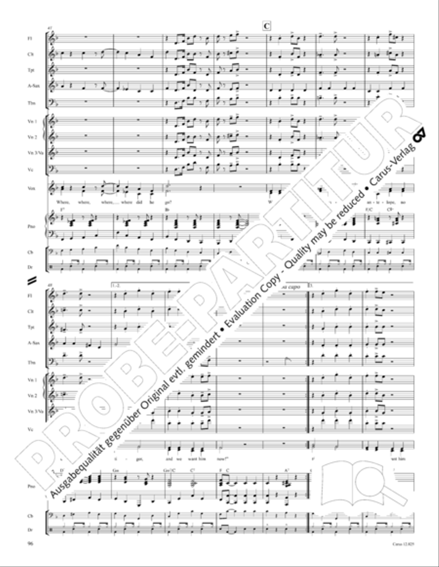 Circus Allegro Circus Allegro Choir scores gallery preview page 97