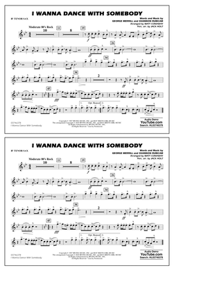 I Wanna Dance with Somebody (arr. Conaway and Holt) - Bb Tenor Sax