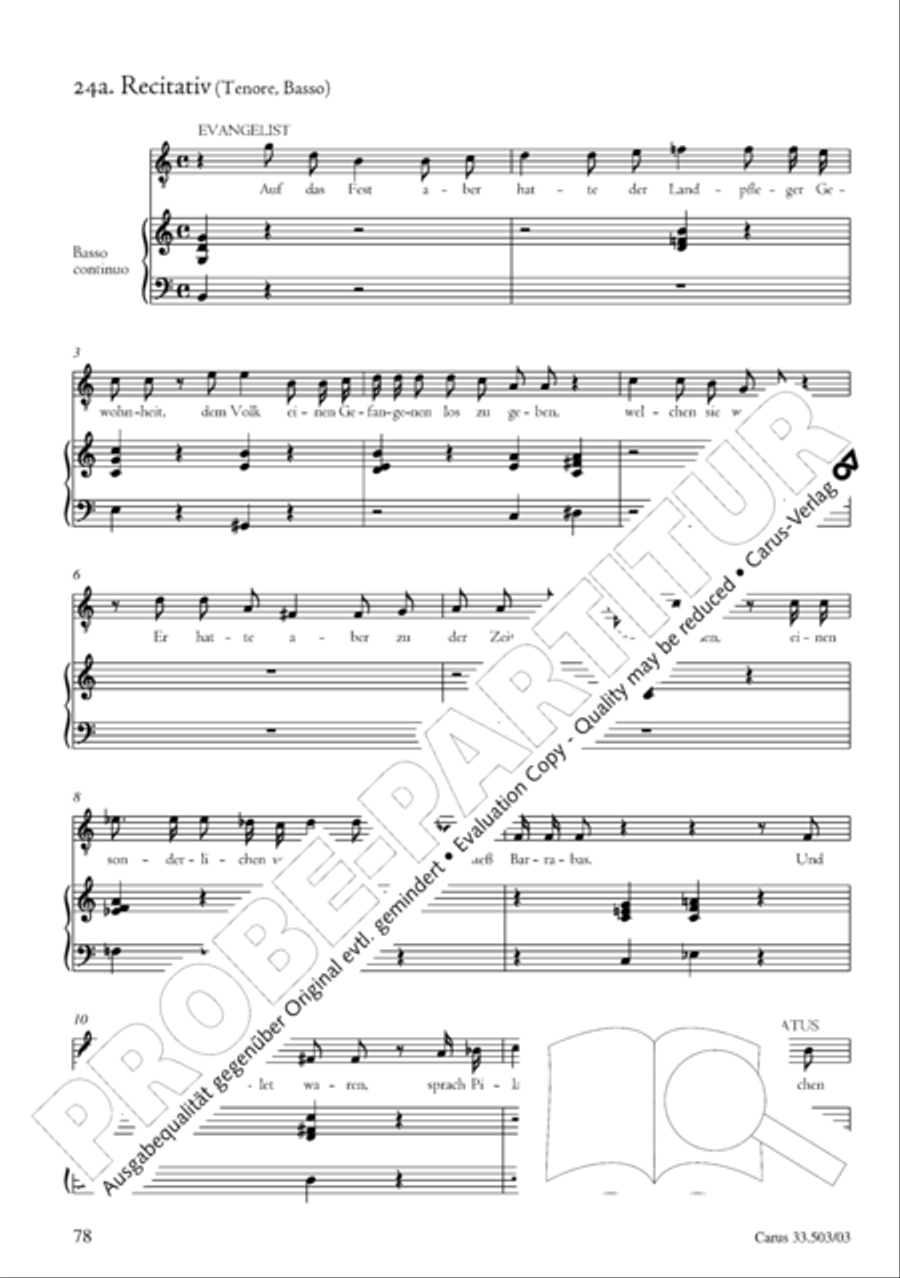 Passion according to St. Matthew (Passions-Musik nach dem Evangelisten Matthaus) SSATB scores gallery preview page 79