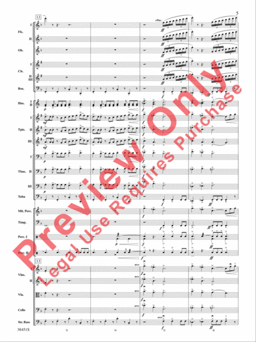 Resurgences Full Orchestra scores gallery preview page 6