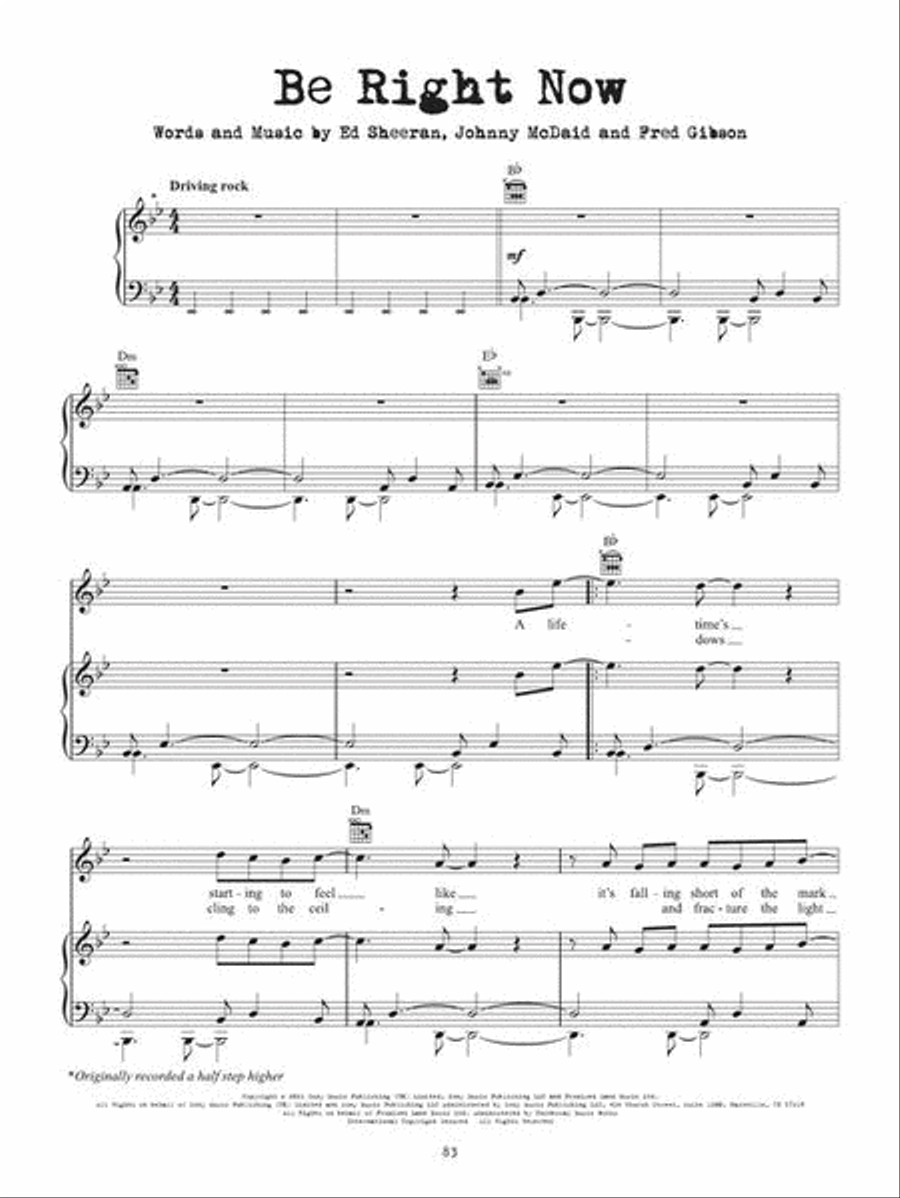 Ed Sheeran – Equals Ed Sheeran – Equals Piano, Vocal, Guitar scores gallery preview page 6