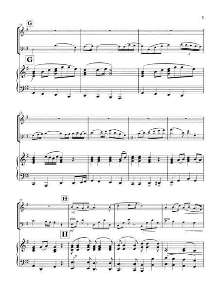 Jasmine Flower (Mo Li Hua) 茉莉花 for Trio (Violin, VC, Piano) image number null