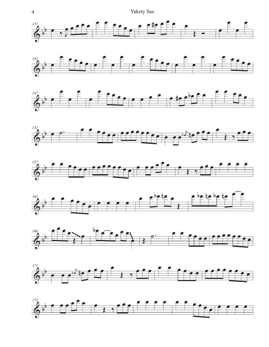 Yakety Sax Small Ensemble scores gallery preview page 4