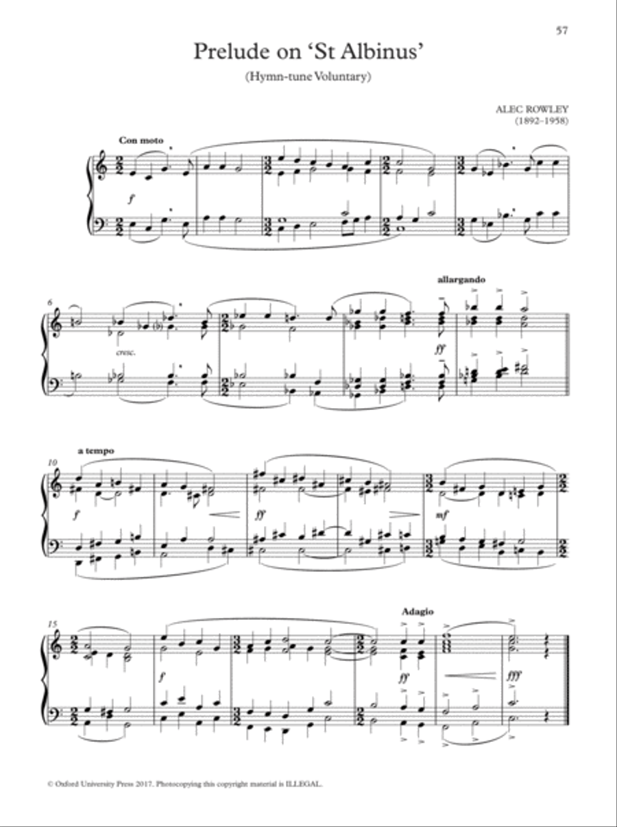 Oxford Book of Lent and Easter Organ Music for Manuals Organ Solo scores gallery preview page 57