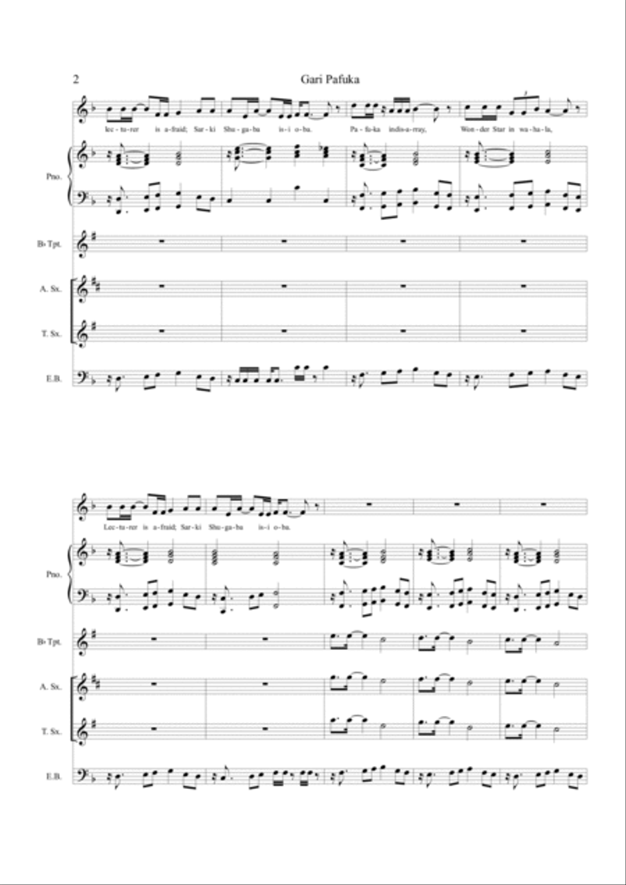 Gari Pafuka Chamber Orchestra scores gallery preview page 2