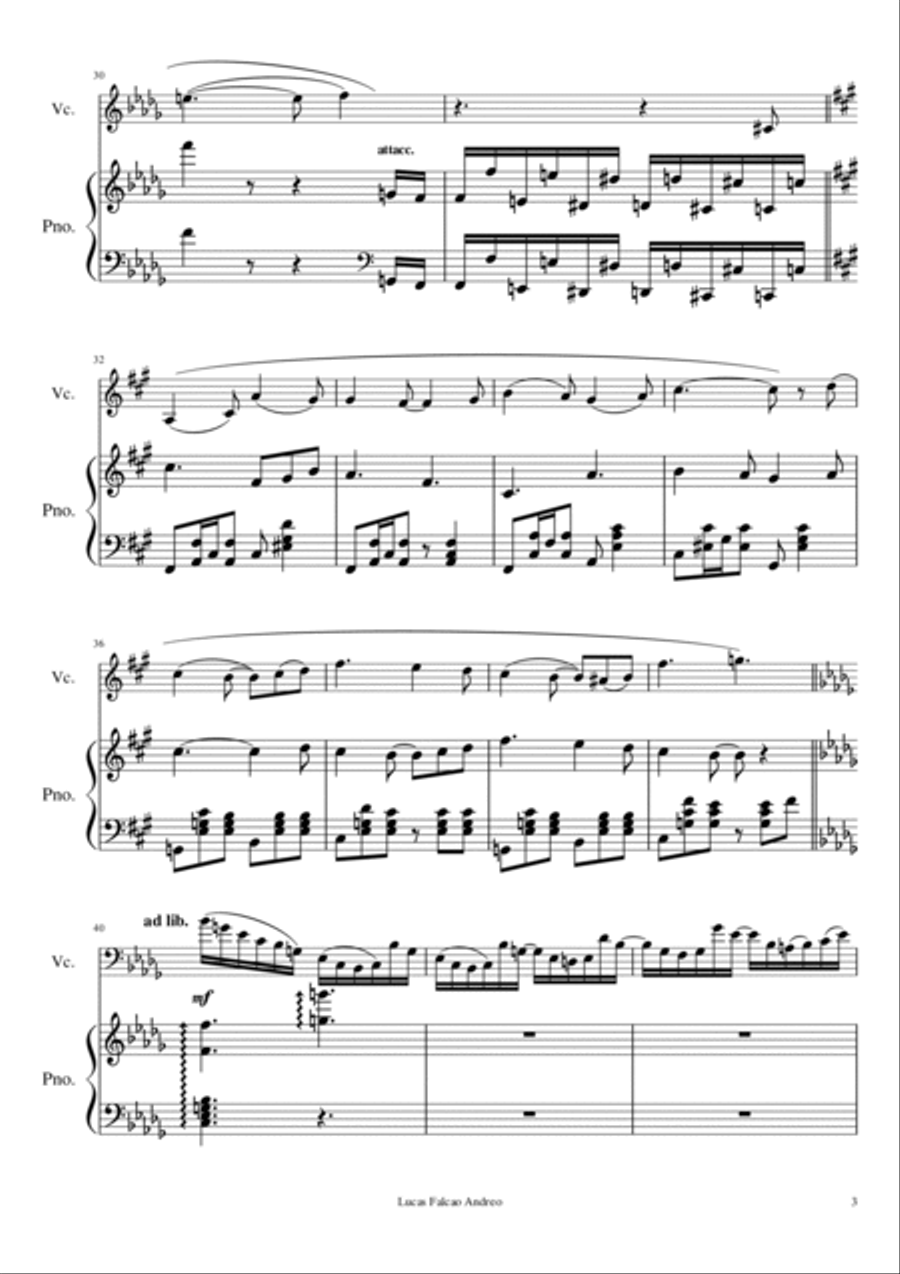Romance duo Romance duo Violin Solo scores gallery preview page 3