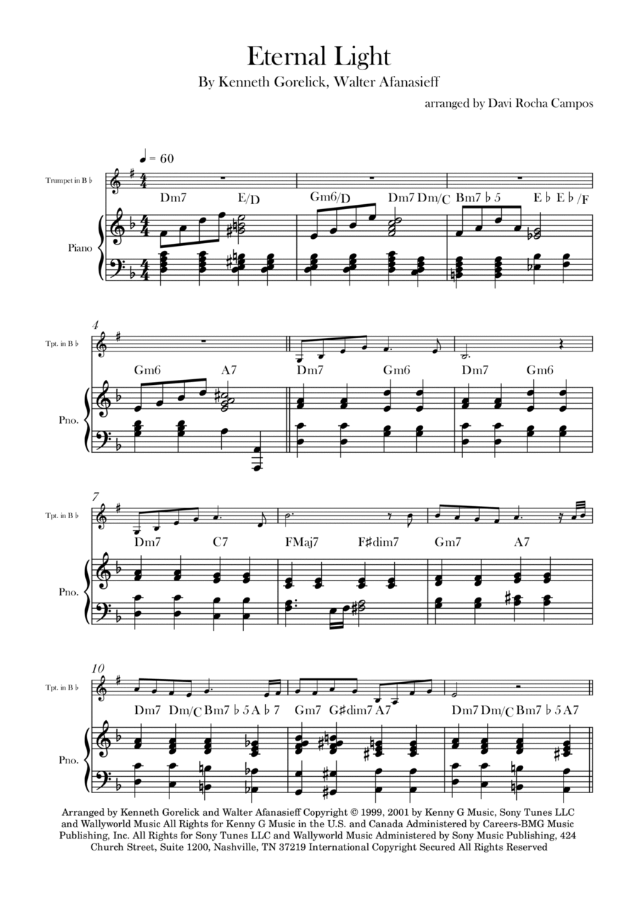 Eternal Light Chamber Music scores gallery preview page 1