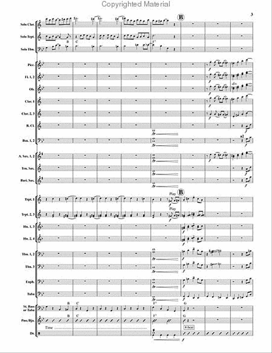Dixieland Live! Concert Band scores gallery preview page 4