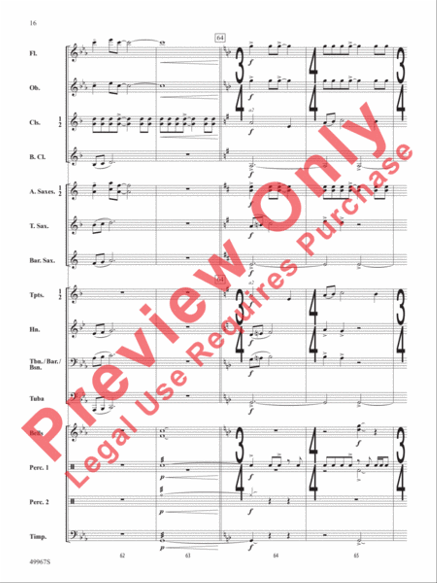 Once Upon a Time Signature Concert Band scores gallery preview page 17