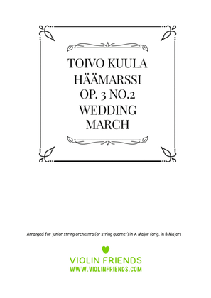 Wedding March by Toivo Kuula arr. for string quartet