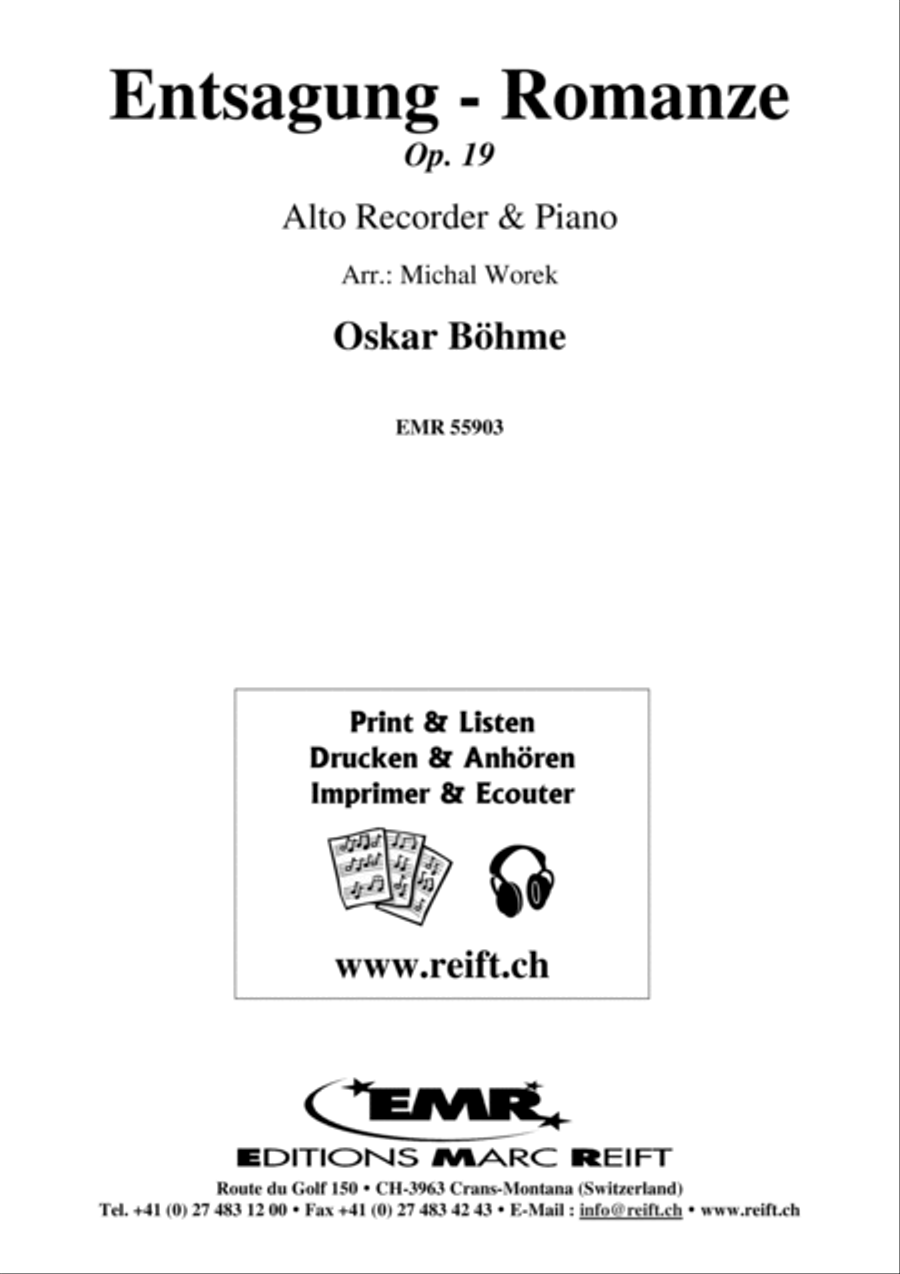Entsagung - Romanze Entsagung - Romanze Alto Recorder scores gallery preview page 2