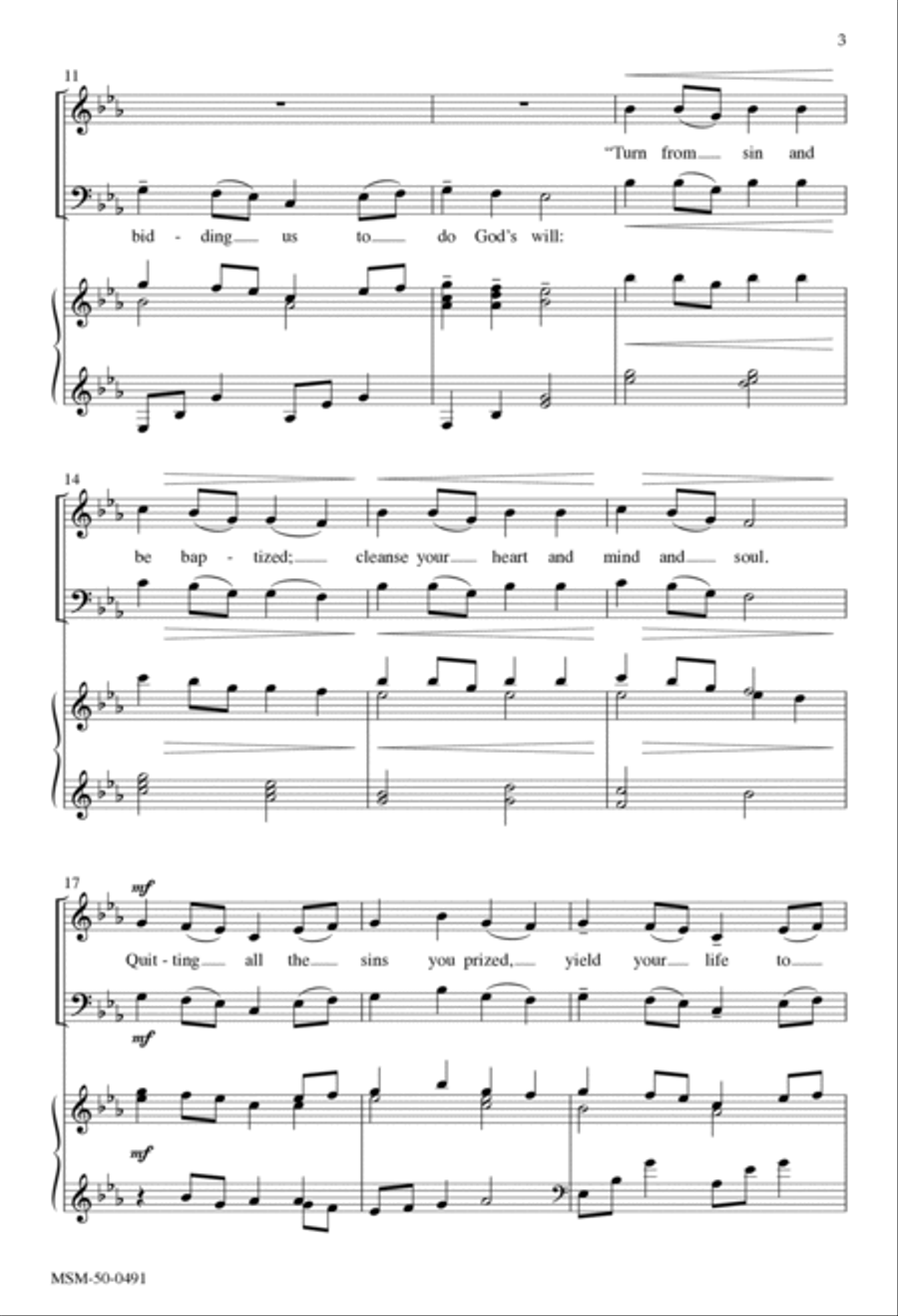 Wild and Lone the Prophet's Voice 4-Part scores gallery preview page 3
