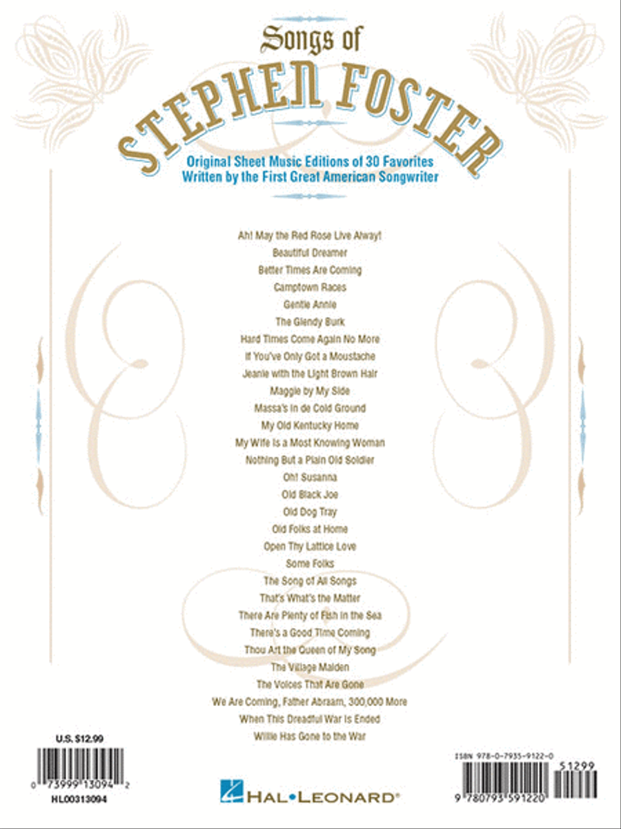 The Songs of Stephen Foster Piano, Vocal, Guitar scores gallery preview page 5