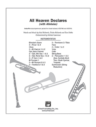 Book cover for All Heaven Declares (with Alleluias)