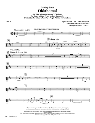 Oklahoma! (Medley) (arr. John Leavitt) - Viola