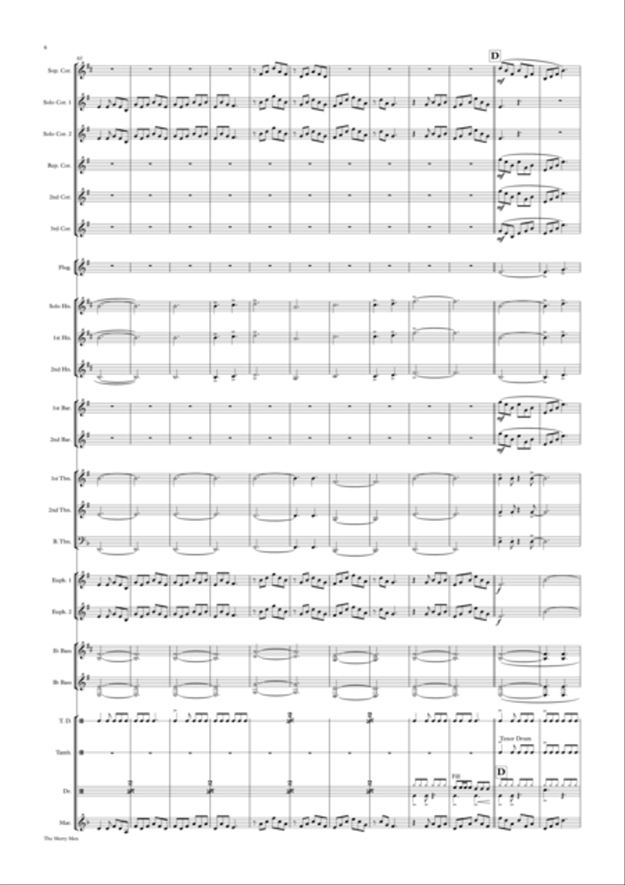 Merry Men Brass Band scores gallery preview page 6