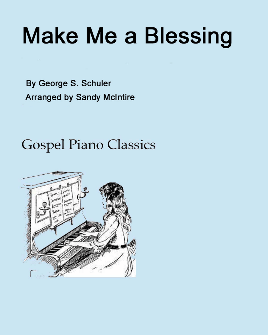 Make Me a Blessing Piano Solo scores gallery preview page 1