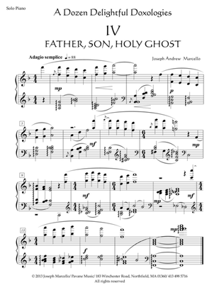 Father, Son and Holy Ghost