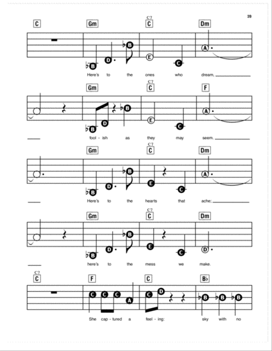 Audition (The Fools Who Dream) (from La La Land) Electronic Keyboard scores gallery preview page 2