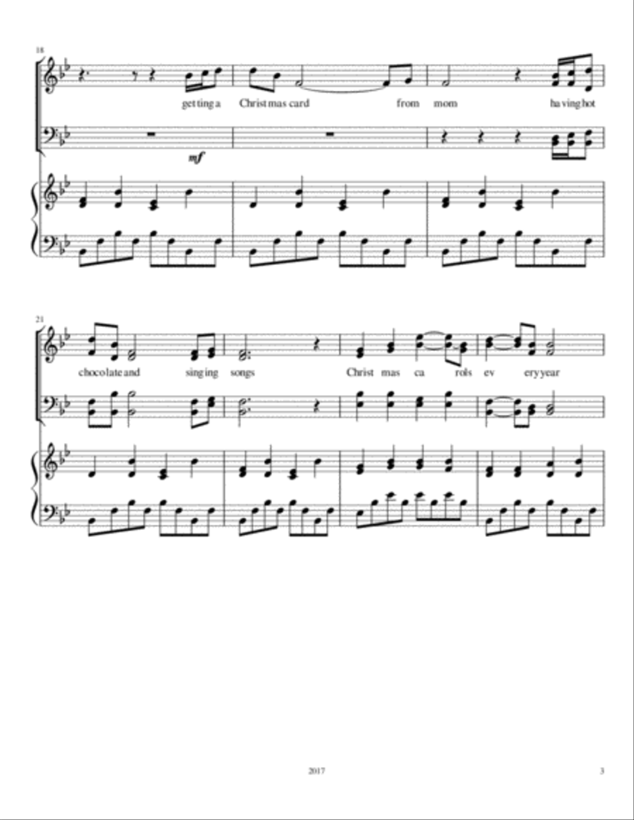 December Wish 4-Part scores gallery preview page 3