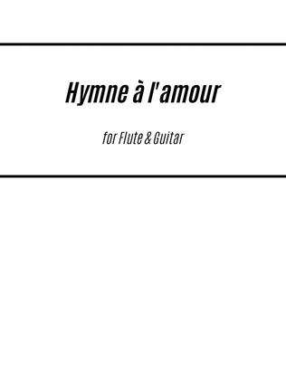 Book cover for Hymne A L'amour