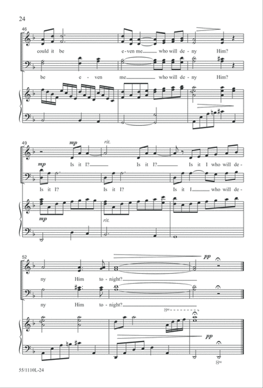The Living Last Supper 4-Part scores gallery preview page 25