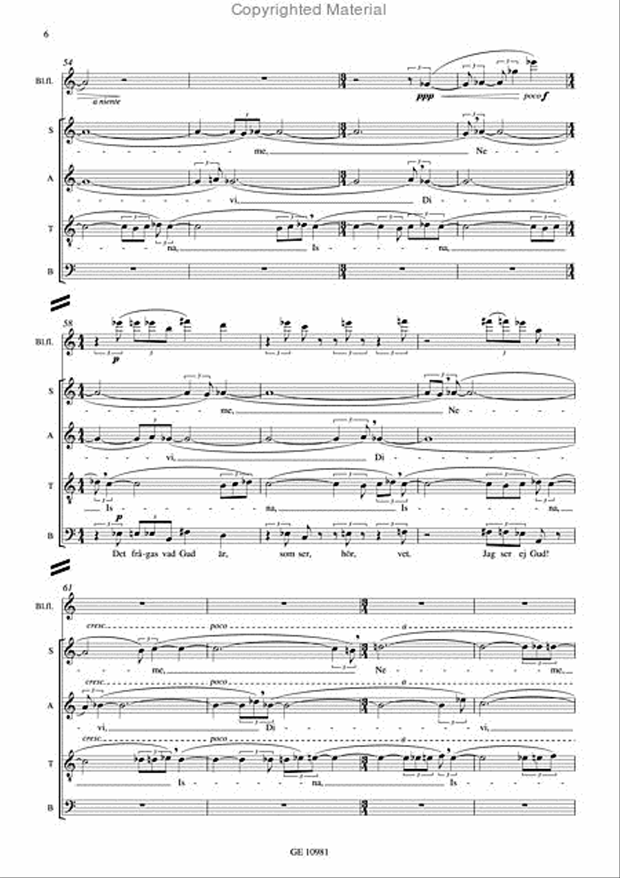 Nemesis divina - svenska/swedish SSAATTBB scores gallery preview page 5
