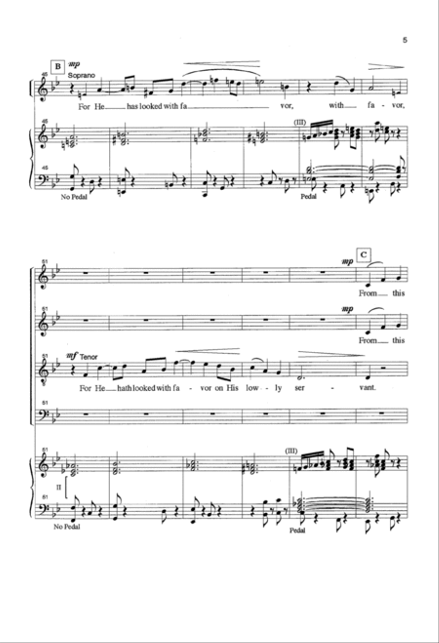 Magnificat Magnificat 4-Part scores gallery preview page 5
