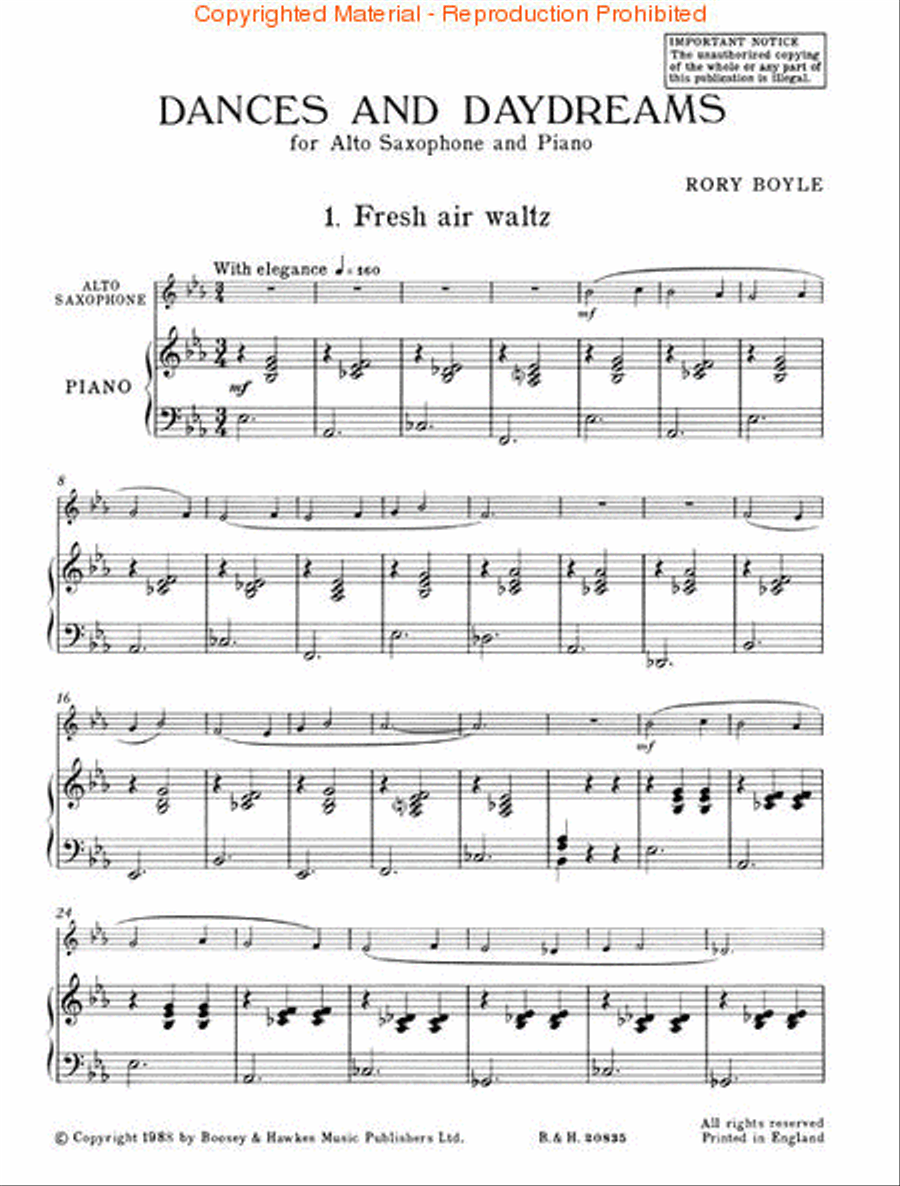 Dances and Daydreams Alto Saxophone scores gallery preview page 2