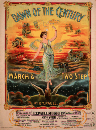 Book cover for Dawn of the Century. March & Two Step